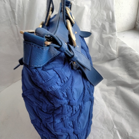 Stuart weitzman  blue leather and embroidered  hobo luxury bag - Picture 16 of 16